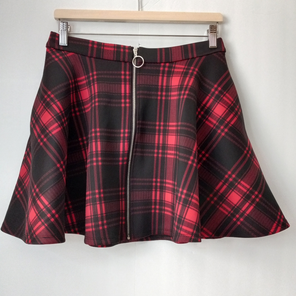 Hot Topic Plaid Skater Skirt